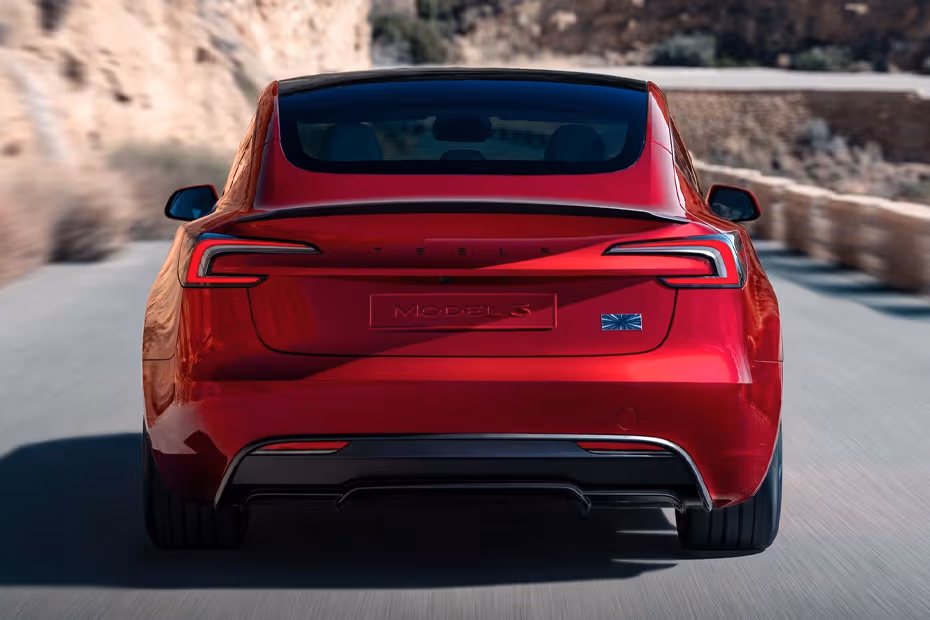 Tesla Model 3 2026 Rear View with LED Taillights