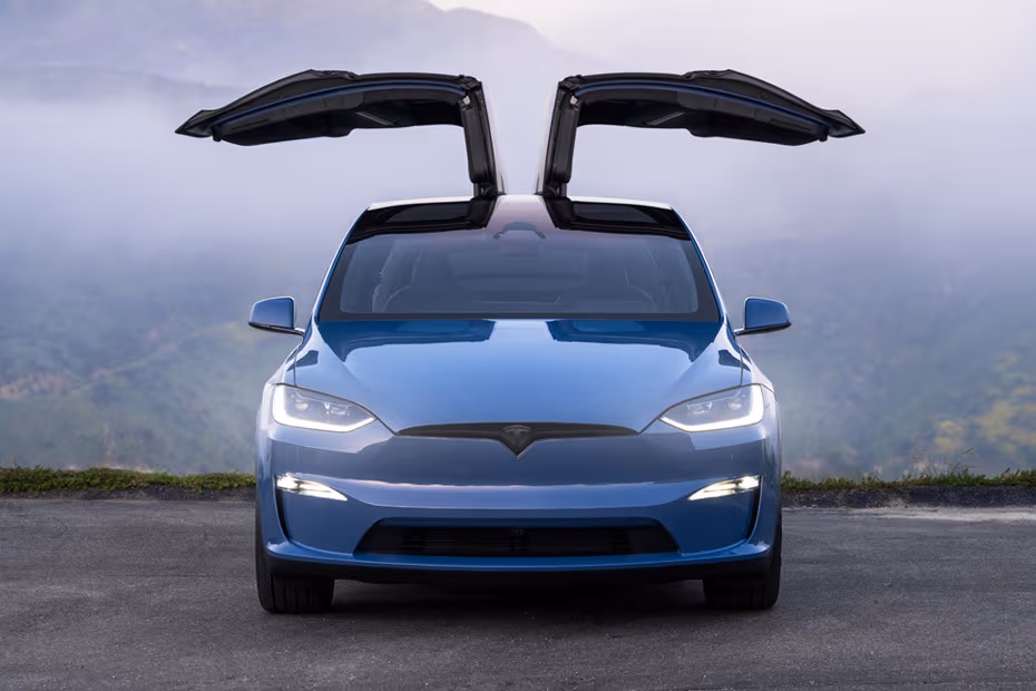 Tesla Model X 2026 Front View with LED Headlights