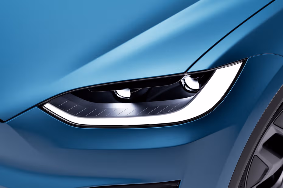 Tesla Model X 2026 LED Headlight Close-Up