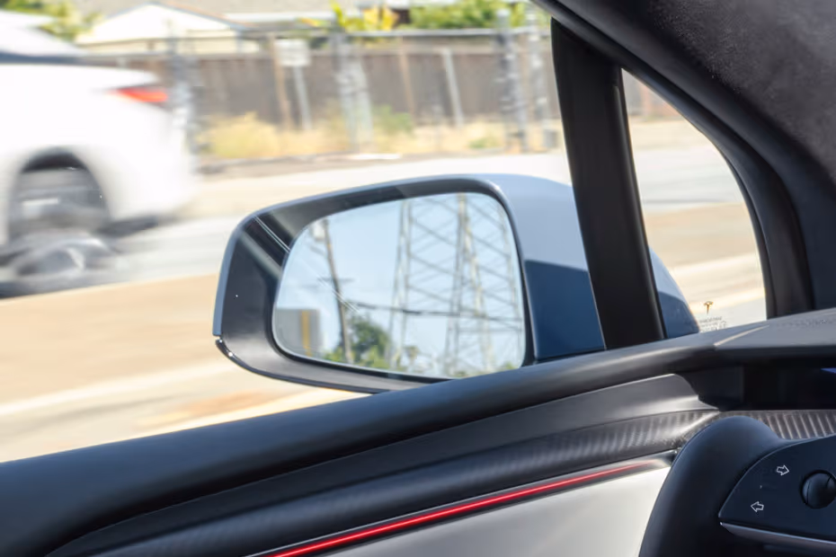 Tesla Model X 2026 ORVM Glass Close-Up