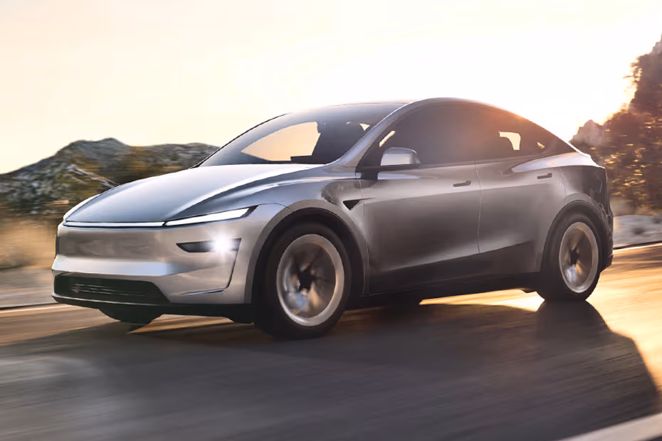 Tesla Model Y 2026 Front Left Side Angle View