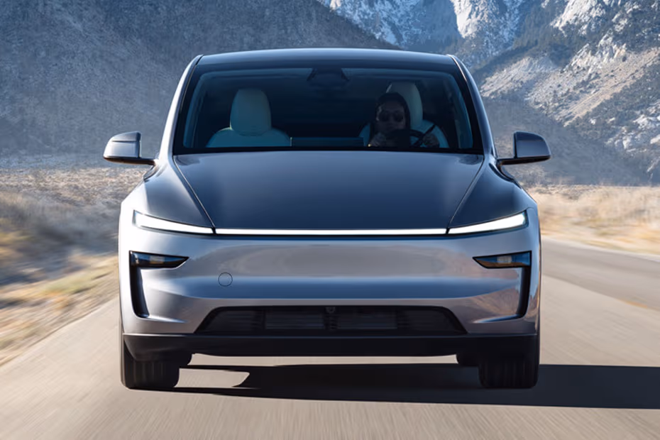 Tesla Model Y 2026 Front View with LED Headlights