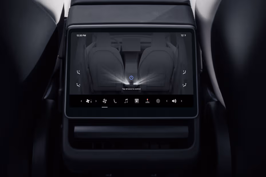 Tesla Model Y 2026 Rear Air Conditioning Vents