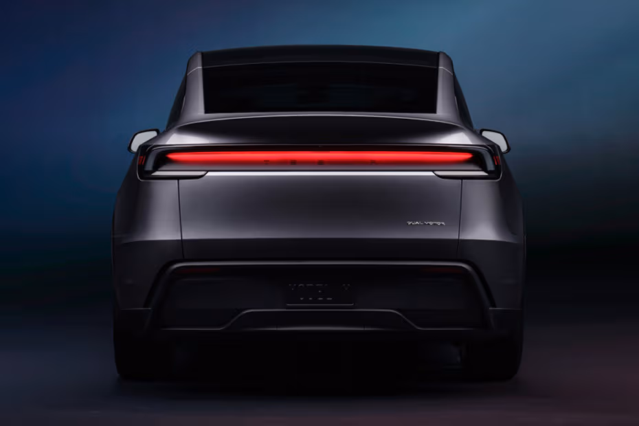Tesla Model Y 2026 Rear View with LED Taillights