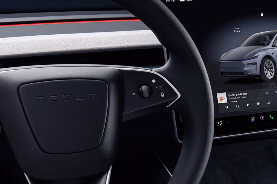 Tesla Model Y 2026 Right Steering Wheel Controls