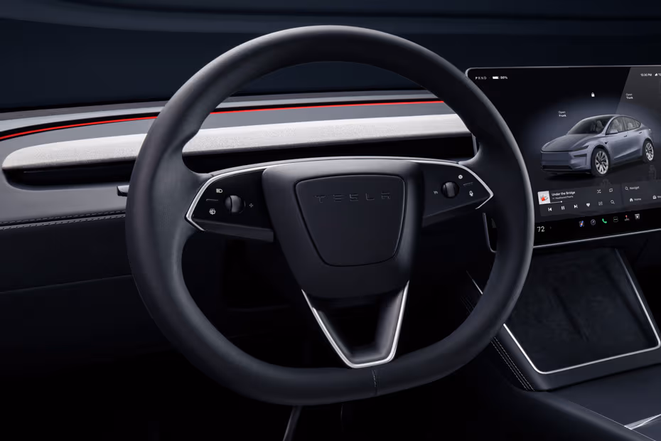 Tesla Model Y 2026 Steering Wheel Horn Pad with Brand Emblem