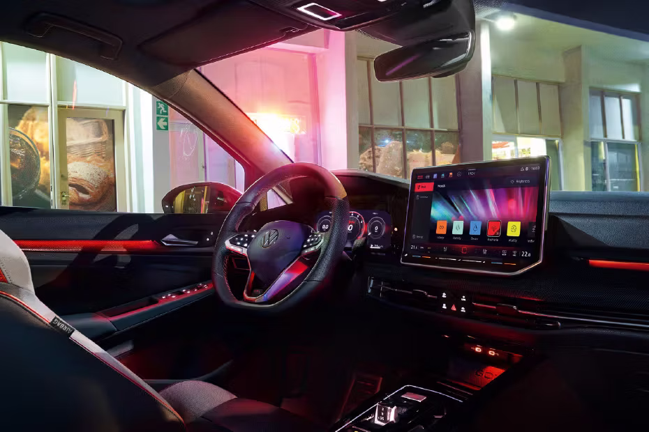 Volkswagen Golf GTI Dashboard Layout 12.9-inch Touchscreen With 10.25-inch Digital Cluster Standard.