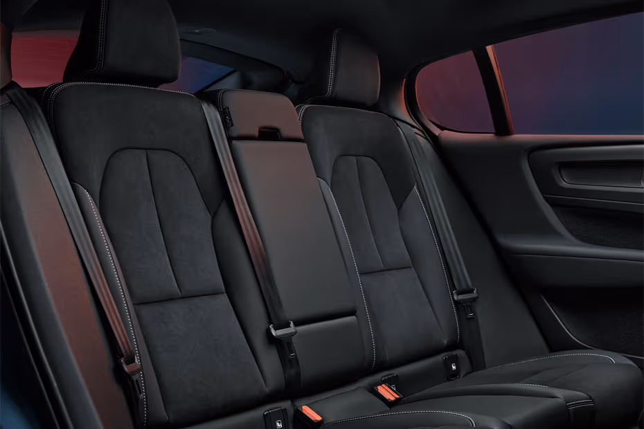 Volvo C40 Recharge 2026 interior second row rear seats view
