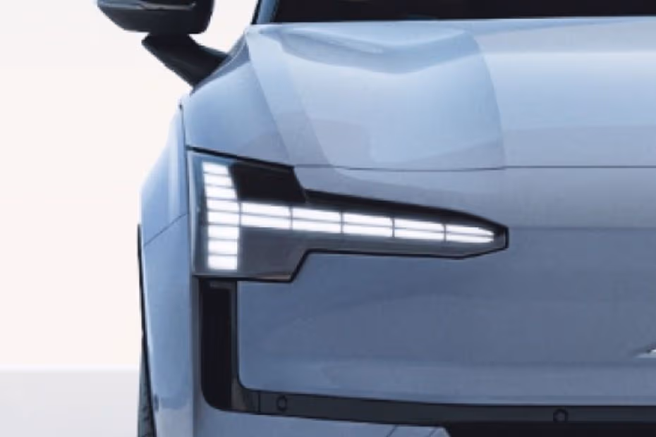 Volvo EX30 2026 LED headlight close-up