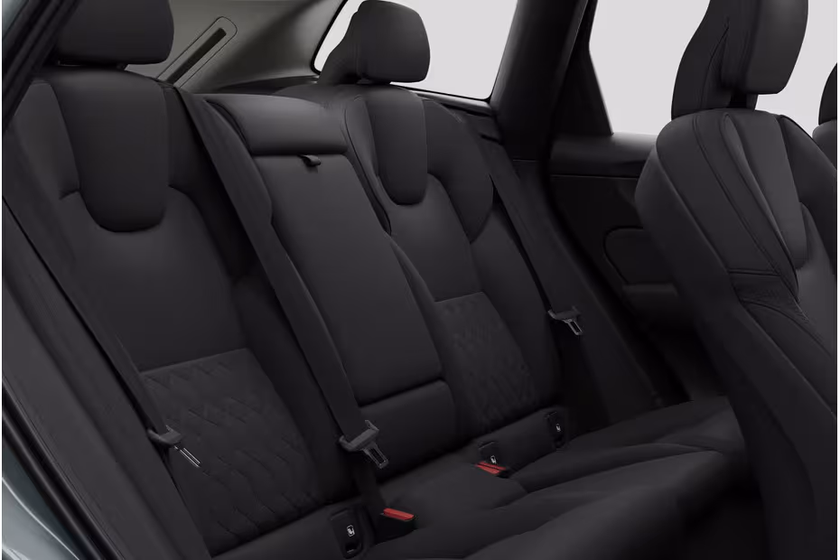 Volvo XC60 2026 interior second row rear seats view