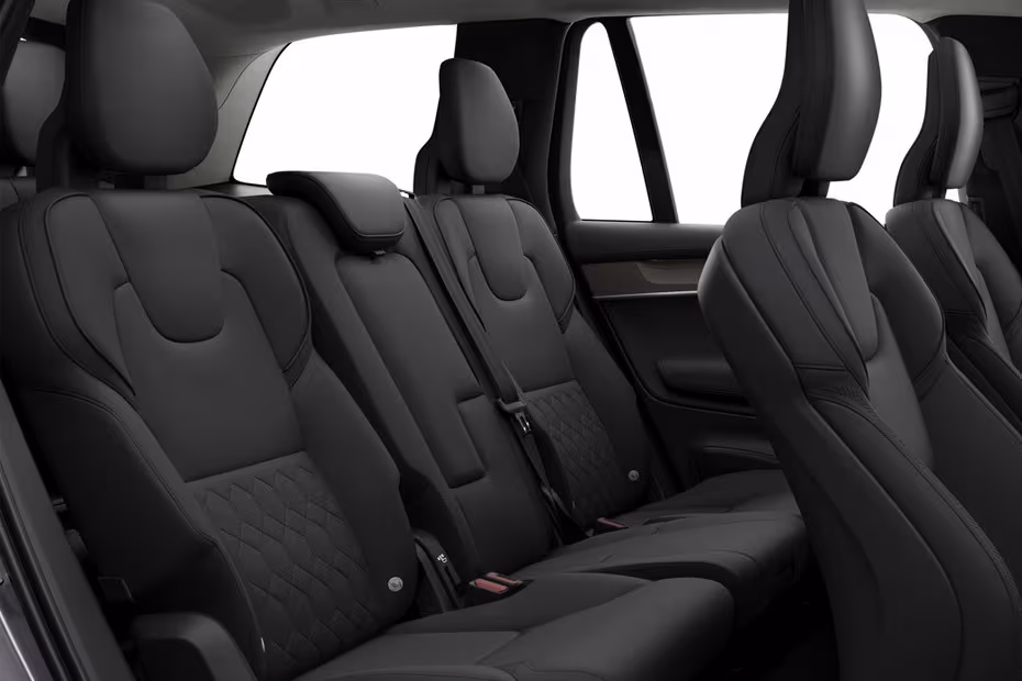 Volvo XC90 2026 interior second row rear seats view